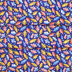 カットクロス Windham Fabrics Sweet Oak 51307-1 Oak Leaf Navy 6枚目の画像
