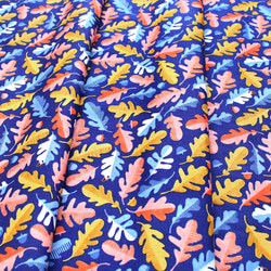 カットクロス Windham Fabrics Sweet Oak 51307-1 Oak Leaf Navy 4枚目の画像