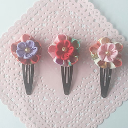 お花ほのぼのパッチンピン♡ 編花3本ピン 通販 | シューズ