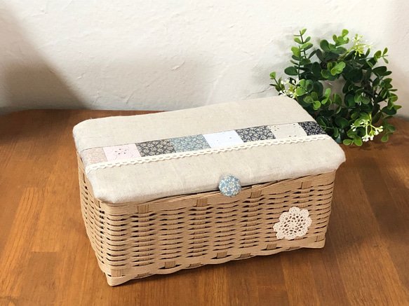 えぬページ エコクラフト クラフトバンド 収納かご（蓋なし） えぬ