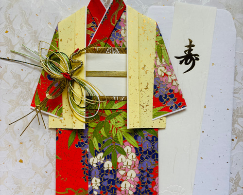 ご祝儀袋 御祝い お祝い 米寿 88歳 傘寿 80歳 友禅和紙 着物 お祝い袋