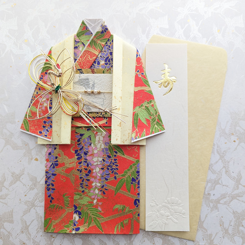 ご祝儀袋 御祝い お祝い 米寿 88歳 傘寿 80歳 友禅和紙 着物 お祝い袋