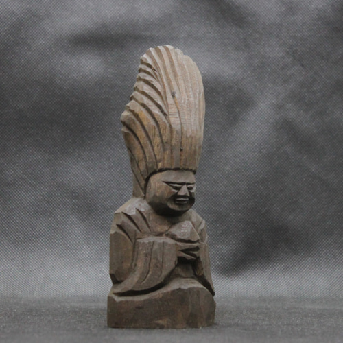 護法神（15cm gh4202）仏像 円空仏 摸刻 木彫 彫刻 円空工房クリーマ店