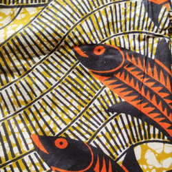 【お取り寄せ】ラップスカート 幾何学アフリカンプレーン●フィッシュ 7枚目の画像