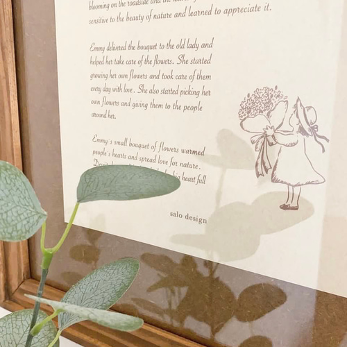 洋書風⌇ポスター⌇インテリア⌇ナチュラル⌇ブラウン⌇A4⌇カントリー