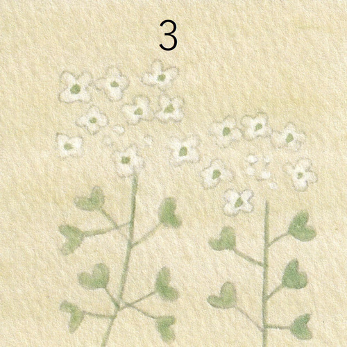 日本画ポスター】サイズも選べる春の雑草 9選 なずな・たんぽぽ