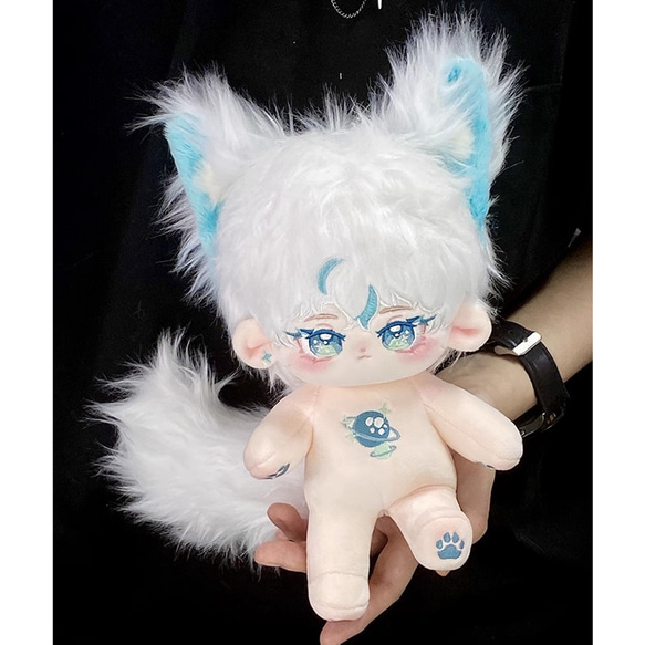 アートドール ぬいぐるみ 青ヒレの獣 ツリ目 アートドール ぬいぐるみ 青ヒレの獣 ツリ目