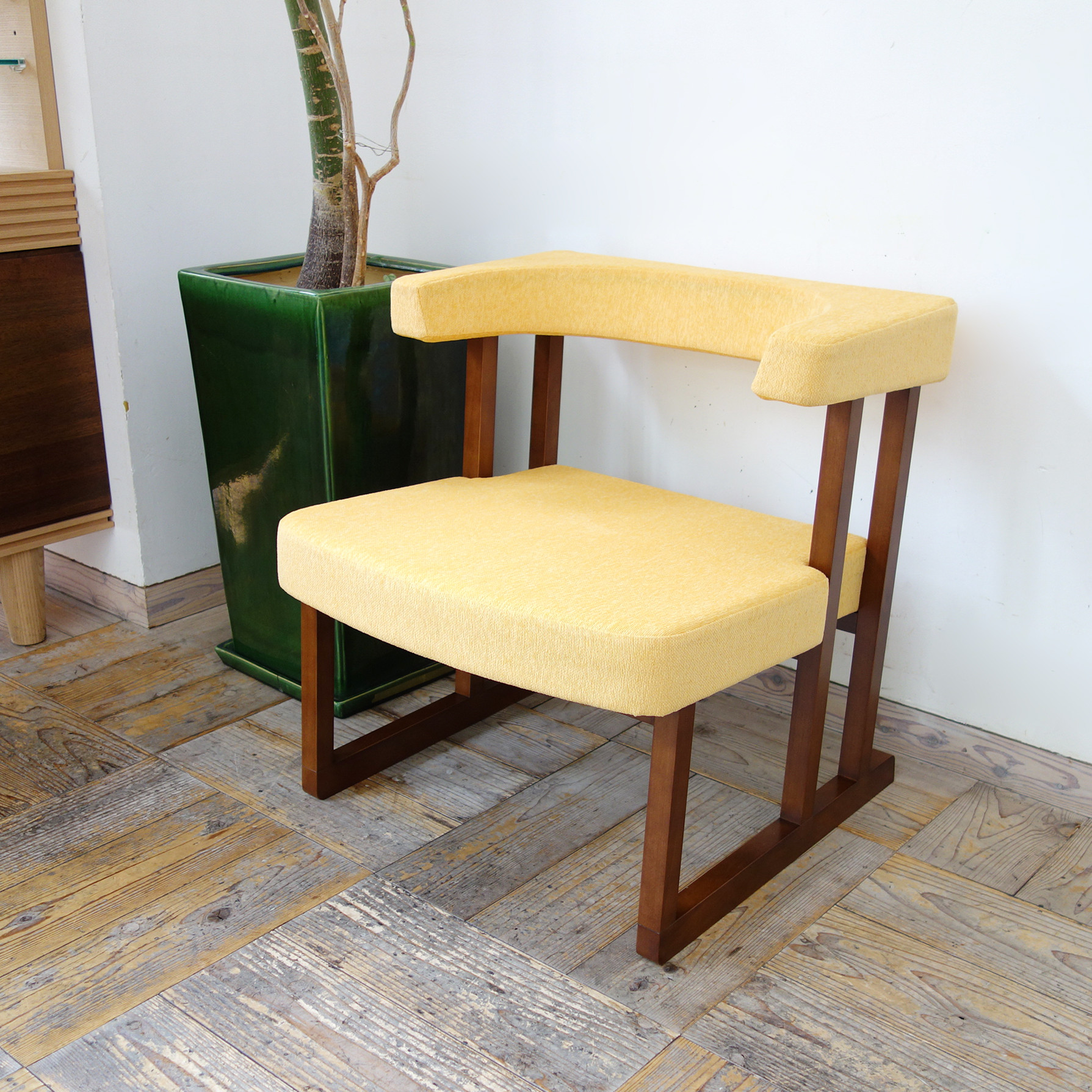 コ助ラウンジチェア(BR×ANイエロー）