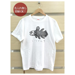 【全国送料無料】シーラカンス 古代魚 魚  レディース メンズ Tシャツ おもしろTシャツ 綿100% 選べるカラー7色 2枚目の画像