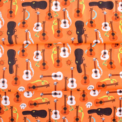 カットクロス Windham Fabrics / Far Far Away 3 / Guitars Red Orange 6枚目の画像
