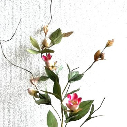 染花・布花・アートフラワー 山野草つるにんじん1本 玄関・和洋