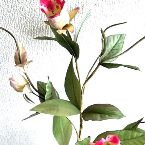 染花・布花・アートフラワー 山野草つるにんじん1本 玄関・和洋の空間