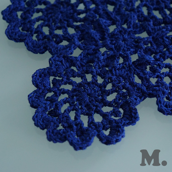 Handknitted beautiful color doily mat DPM3 第3張的照片