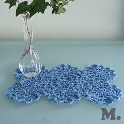 Handknitted beautiful color doily mat DPM2 第4張的照片