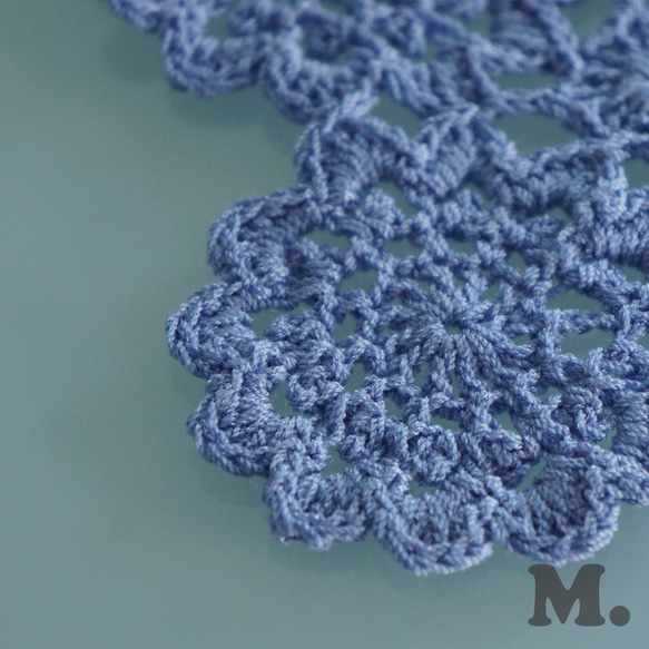 Handknitted beautiful color doily mat DPM1 第3張的照片