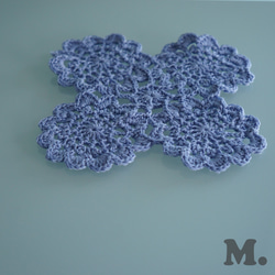 Handknitted beautiful color doily mat DPM1 第2張的照片