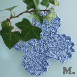 Handknitted beautiful color doily mat DPM1 第5張的照片