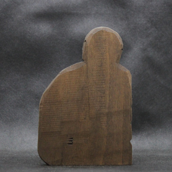 布袋さん（布袋尊 14cm ht4208) 仏像 円空仏 摸刻 木彫 6枚目の画像