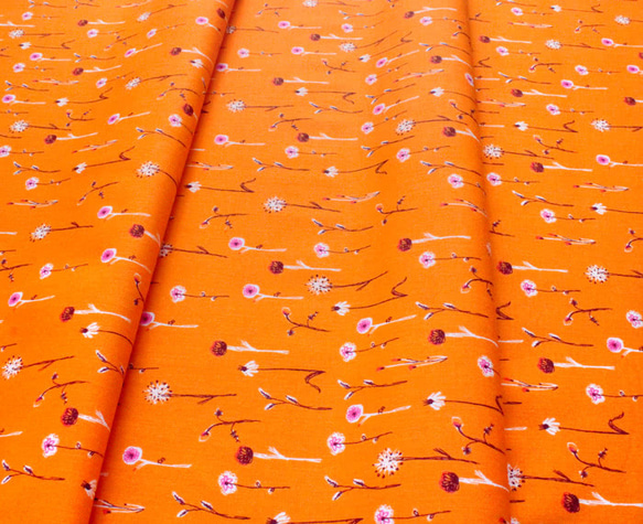 カットクロス Windham Fabrics / Far Far Away 3 / Wildflowers Orange 4枚目の画像