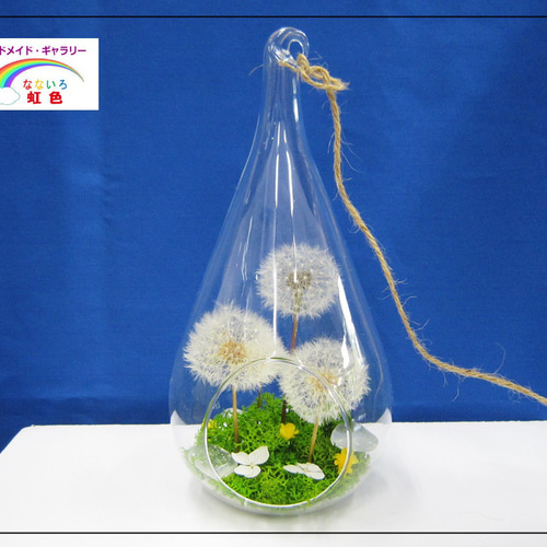 ハンドメイドドライフラワーたんぽぽディスプレードーム