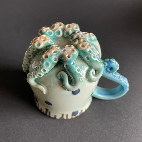 タコの触手 陶器カップ タコの触手 陶器カップ カップ タコ】SIAM HANDS