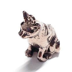 【1個】約17*32mm 秋田犬モチーフのチョコレートメッキチャーム bp23 3枚目の画像