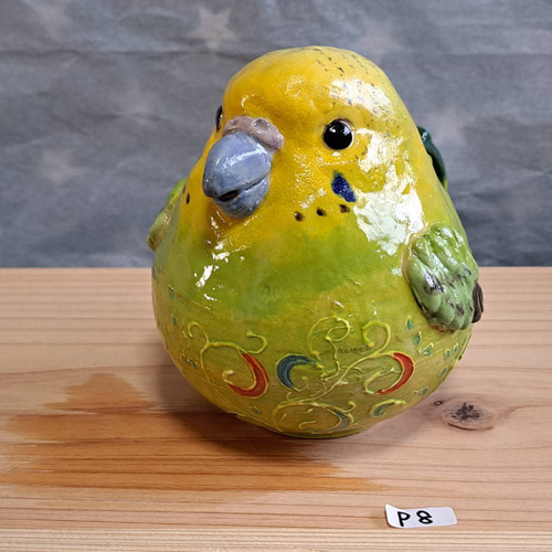 セキセイインコ 小鳥ポット インコ 小鳥 インテリア 陶器小鳥 花瓶
