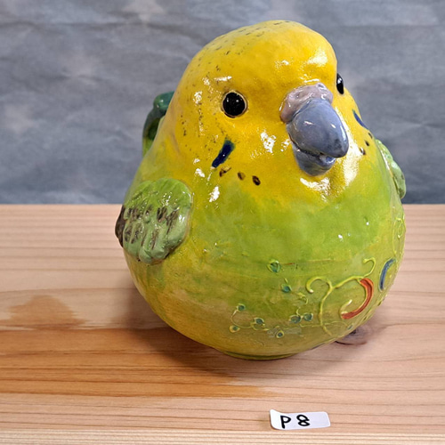 セキセイインコ 小鳥ポット インコ 小鳥 インテリア 陶器小鳥