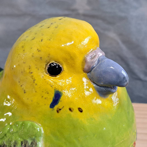 セキセイインコ 小鳥ポット インコ 小鳥 インテリア 陶器小鳥