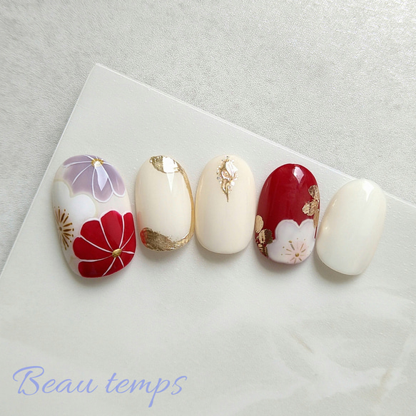 16日まで値下げ　ネイルチップ　和柄　和紙 16日まで値下げ ネイルチップ 和柄 和紙