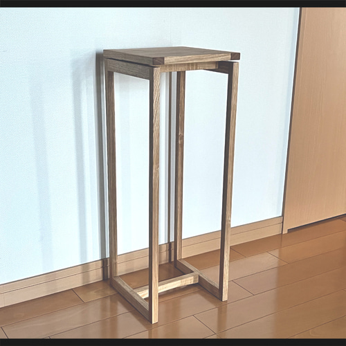 花台 フラワースタンド 飾り台 展示台 和モダン 無垢材 棚・シェルフ