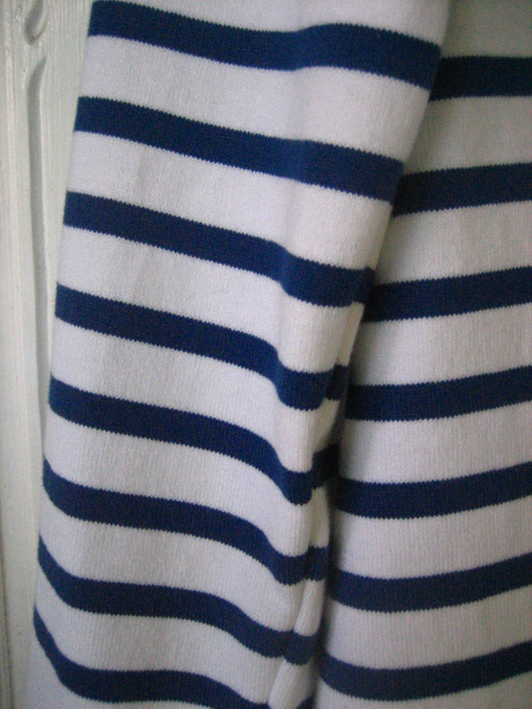 綿ニット・パネルボーダーTシャツ 4枚目の画像