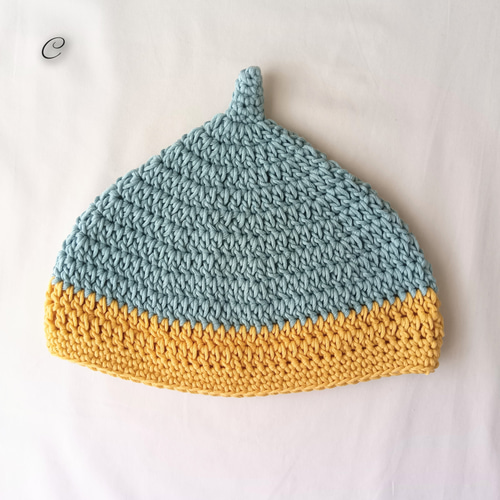 どんぐり帽子 バイカラー 選べる 2サイズ コットン100% 帽子(ベビー