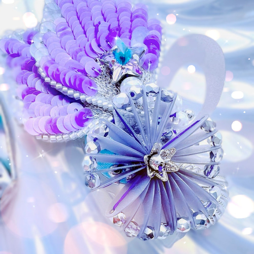 人魚姫 マーメイドテール オートクチュール刺繍ブローチ ブローチ レ 