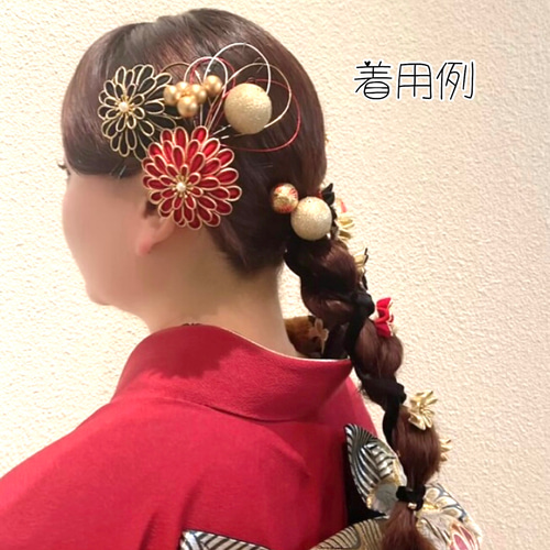 つまみ細工 成人式用髪飾り 成人式 髪飾り 卒業式 結婚式 和装