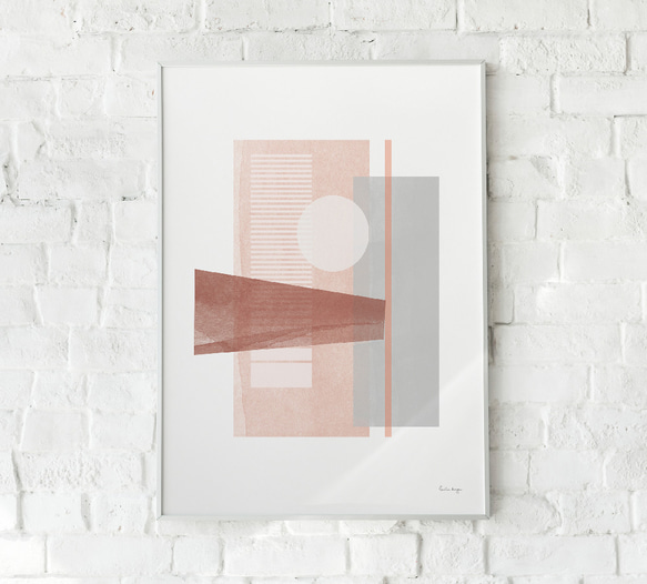 専用**B2 インテリアポスター 抽象画 2枚 C995 ポスターのみ