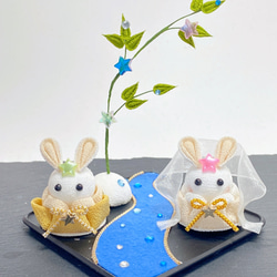 つまみ細工 つまみ細工七夕 七夕飾り 織姫 七夕 その他人形 hana to