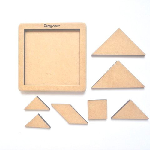 タングラム　セット売り　tangram 限定 DJECO タングラム 図形 パズル 木製 7ピース 問題120問つき 7歳