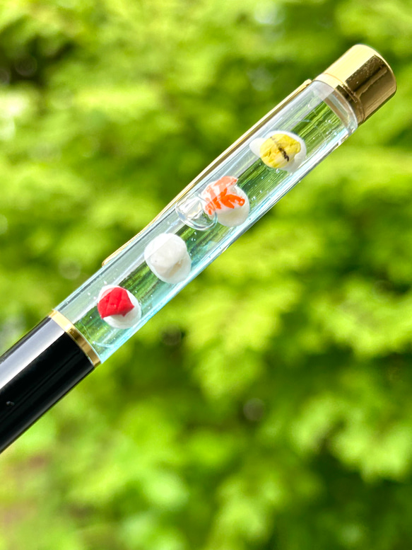期間限定送料無料【贈り物に】夏❗️涼しげお寿司ハーバリウムボールペン 11枚目の画像