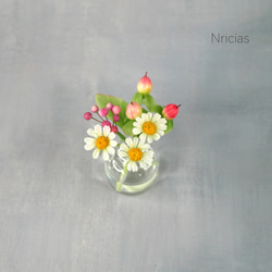 ちょこんとさん。小花を飾りたい♪✿クレイフラワーNO.MWM1−10A 6枚目の画像