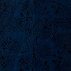 【花言葉「幸福の訪れ」さわふじ柄】琉球紅型×琉球藍染 沖縄版アロハシャツ 着物スリーブ 5枚目の画像