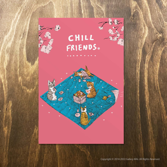 ポストカード3枚セット_「CHILL FRIENDS_NO.1」 4枚目の画像