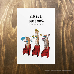 一套 3 張明信片_“CHILL FRIENDS_NO.2” 第3張的照片