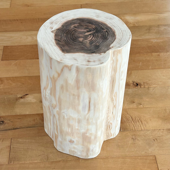 Sugi Wood Stool No.1299 | Wood Factory Silky