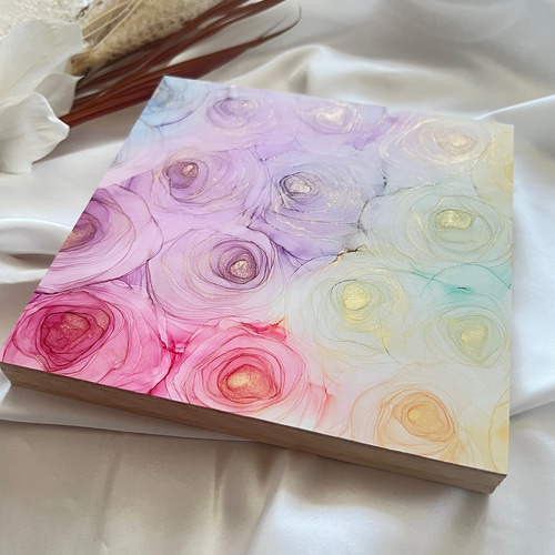 アルコールインクアート原画 パネル S0【世界に一つだけのアート