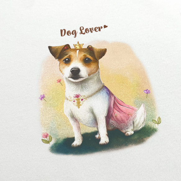 【 ロイヤル ジャックラッセルテリア 】 Tシャツ　おしゃれ　かわいい　犬　ペット　うちの子　プレゼント　ギフト 3枚目の画像