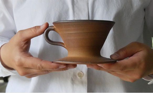 小石原焼 コーヒードリッパー 珈琲 コーヒー用品 辰巳窯 陶器 器 13枚目の画像