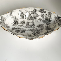 フランス伝統風景　柄⭐︎ブラック　スープ皿　食器　ラヴィエ　18世紀柄　高級強化磁器 5枚目の画像