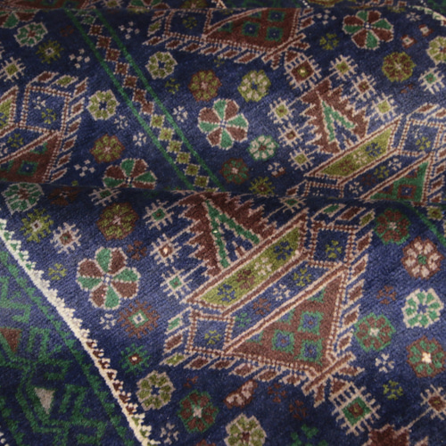 ヴィンテージラグ ペルシアンバルーチ オールド手織り絨毯 トライバル