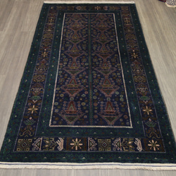 ヴィンテージラグ ペルシアンバルーチ オールド手織り絨毯 トライバル